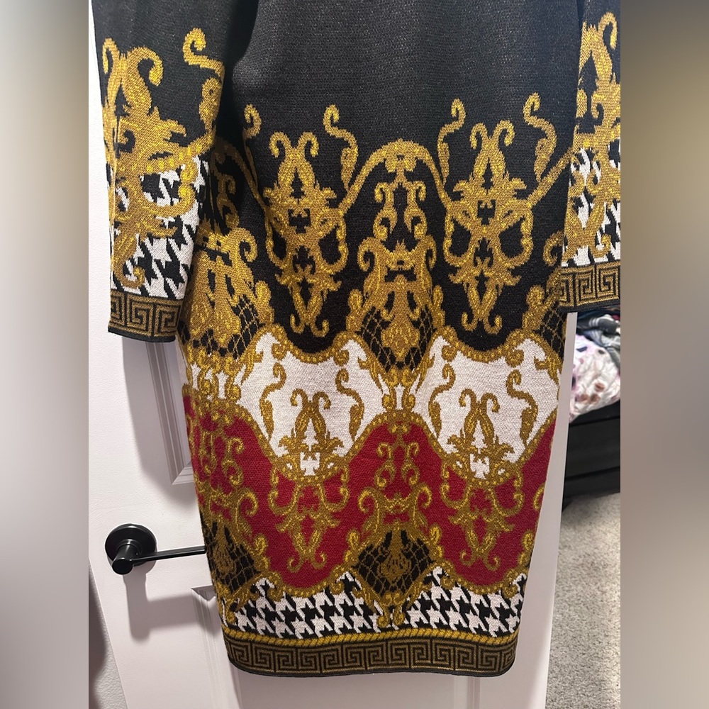 Black and gold cardigan